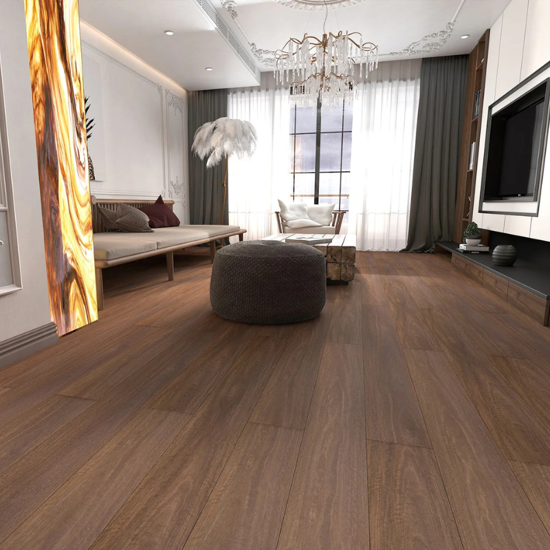 C 16 SPOTTED GUM - BOSTON Classic Hybrid Flooring Collection — High-Density HDF Core with AC5 Surface Rating