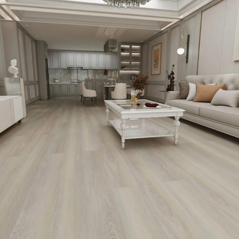 DION Hybrid Flooring Collections — DION 03 French Grey, 100% Waterproof & Slip-Resistant