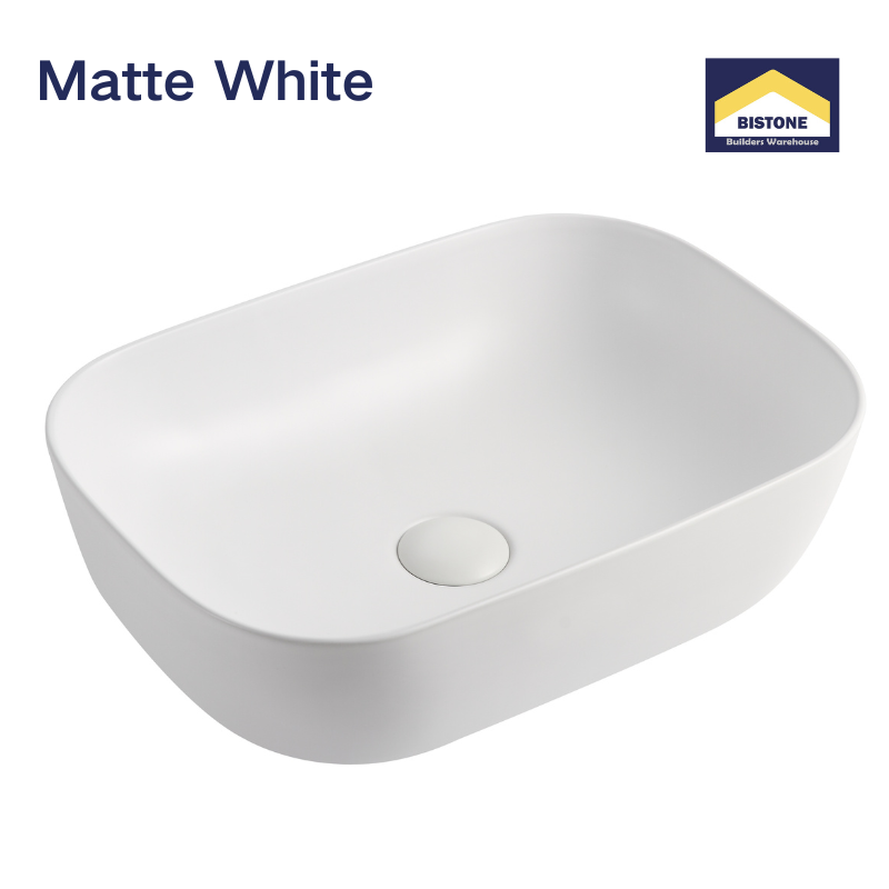 【Basin 8215】【Glossy White / Matte White】Rectangular Basin 460×320×140mm