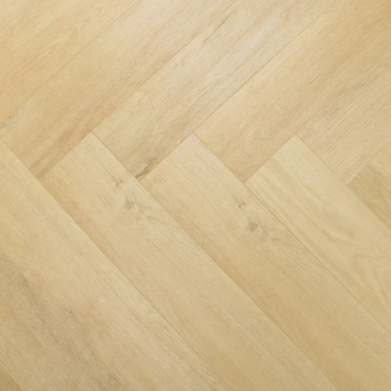 Royal Hybrid Flooring Collection — IK106 Royal Light Oak Herringbone, Elegant Natural Oak Pattern