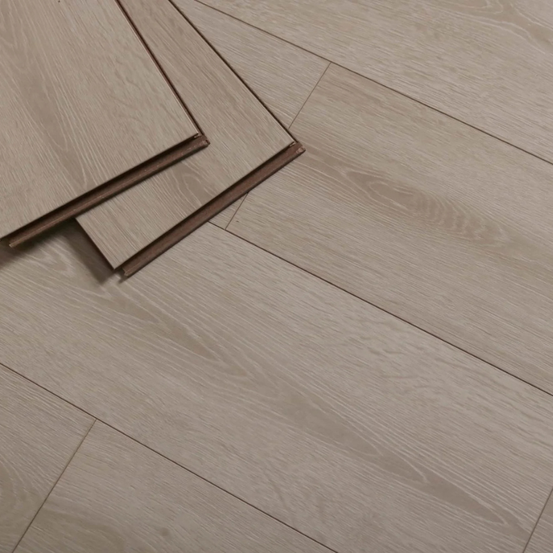 C 03 – PLATINUM GREY CLASSIC HYBRID FLOORING - BOSTON Classic Hybrid Flooring Collection — Light Oak Finish, Water-Resistant & AC5 Surface Rating