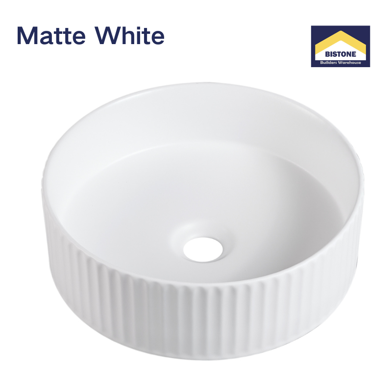 【Basin 499-40D】 Matte White Finish, 400×400×125mm, Above Counter Basin