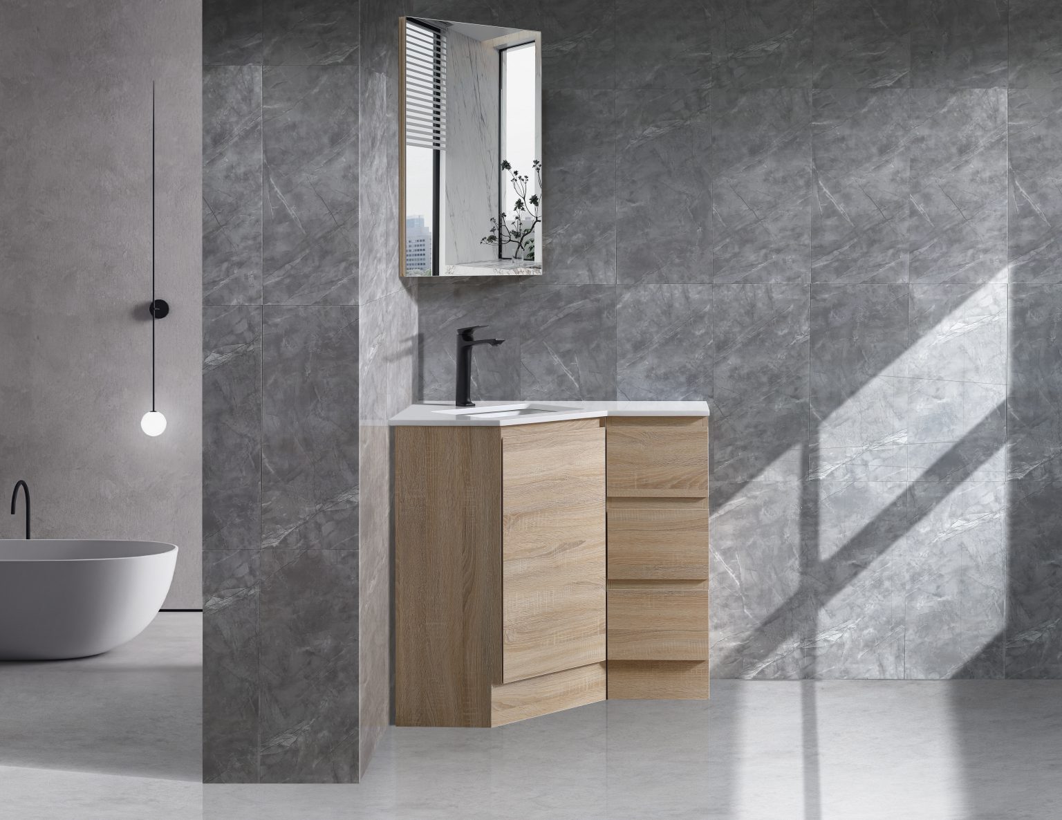 Corner Vanities - Doors And Drawers