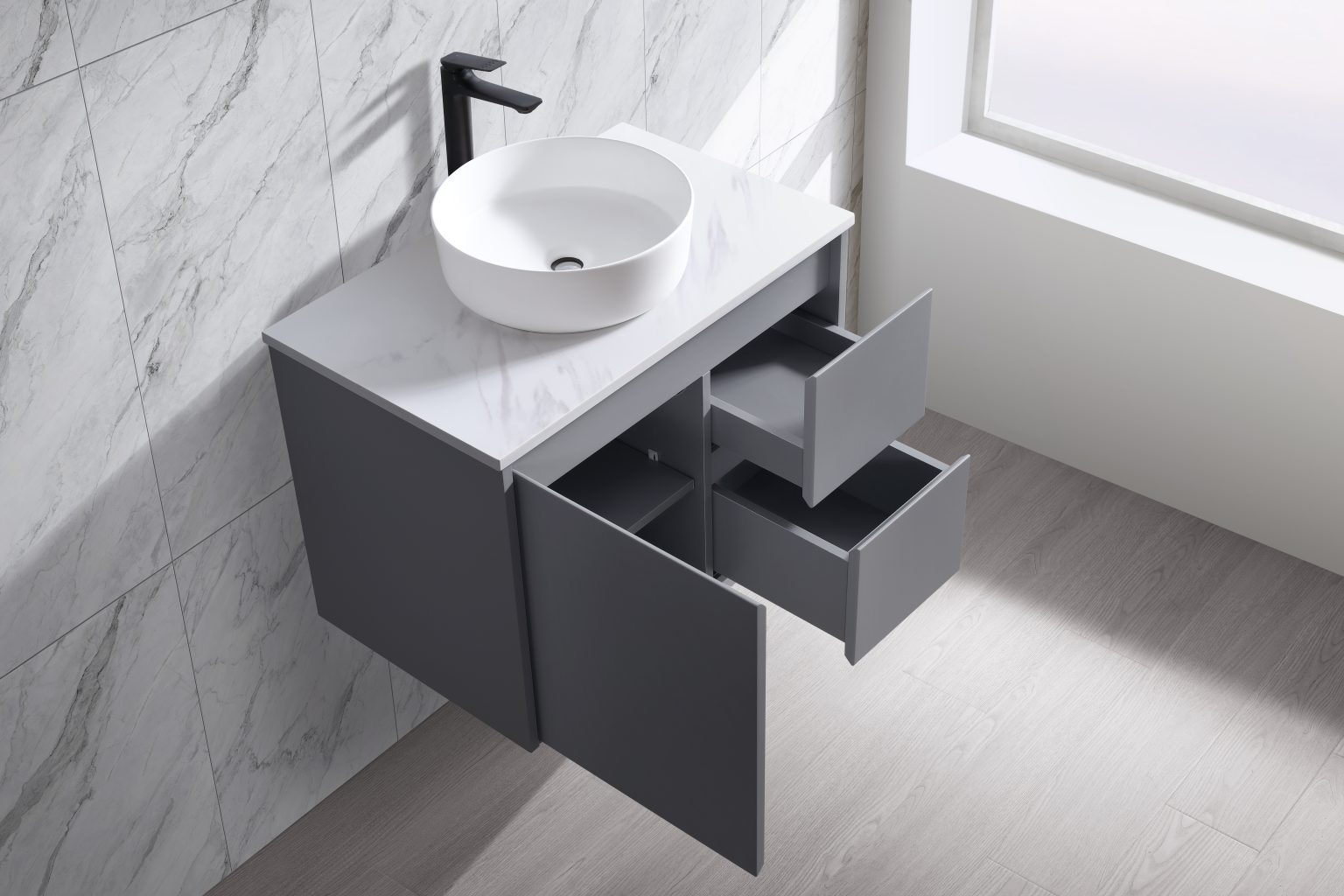 Willow Vanities (Wall Hung) Doors And Drawers - WH8027