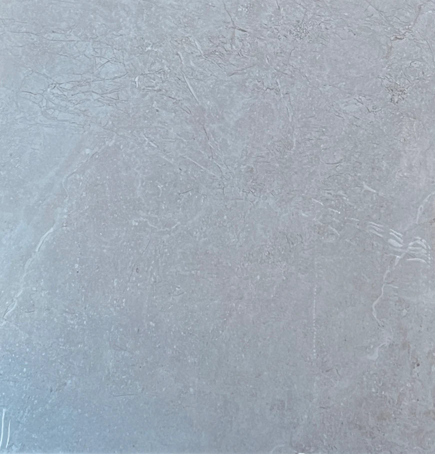 AmazingTiles Pietra Stone Grey Gloss Porcelain Tile — 600x600mm