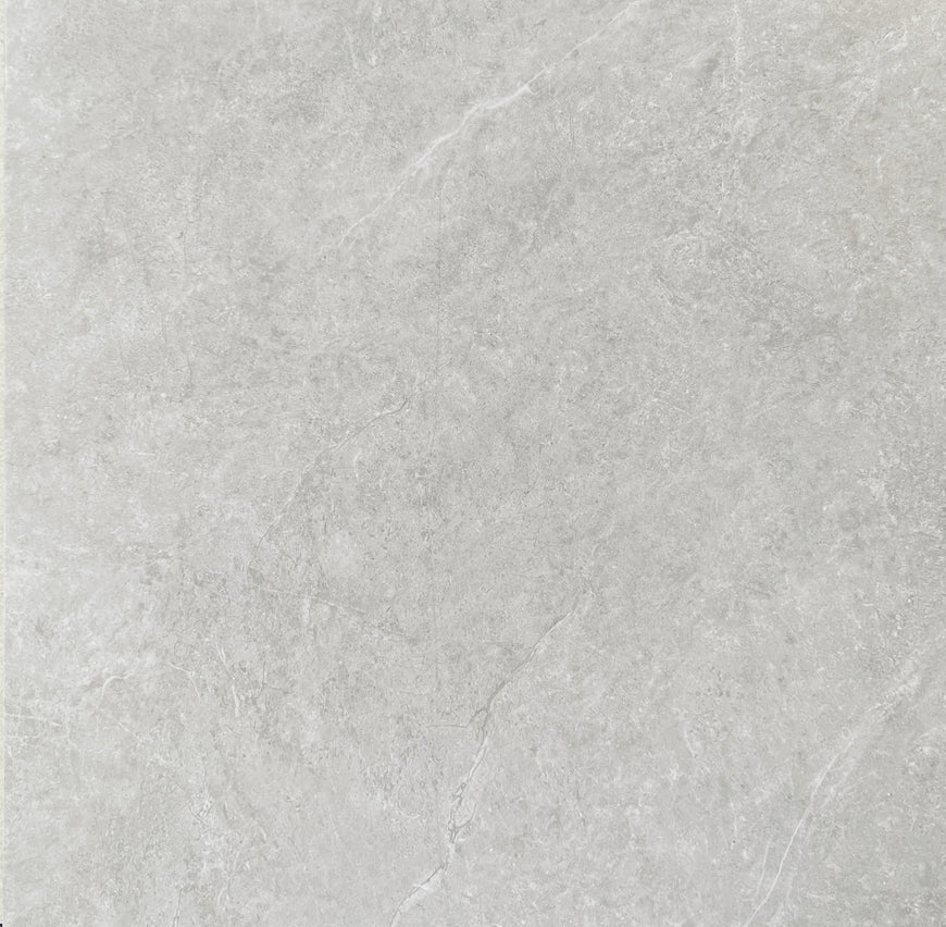 AmazingTiles Stonefusion Silver Matt Porcelain Tile — 600x600mm