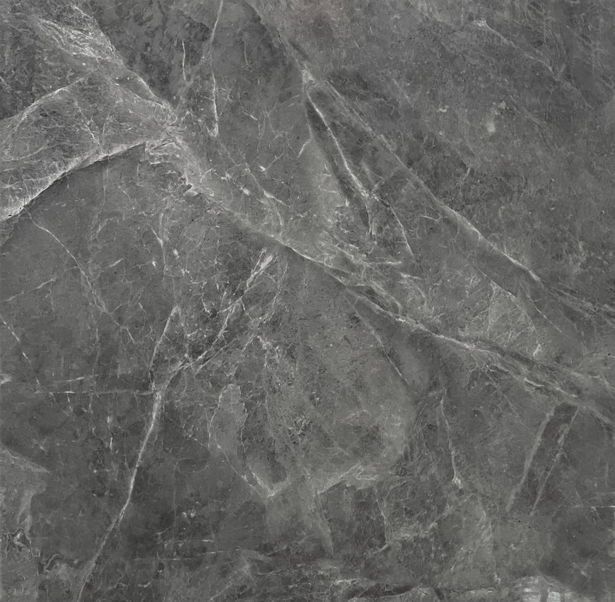 AmazingTiles Riverside Grey Gloss Porcelain Floor Tile — 600x600mm