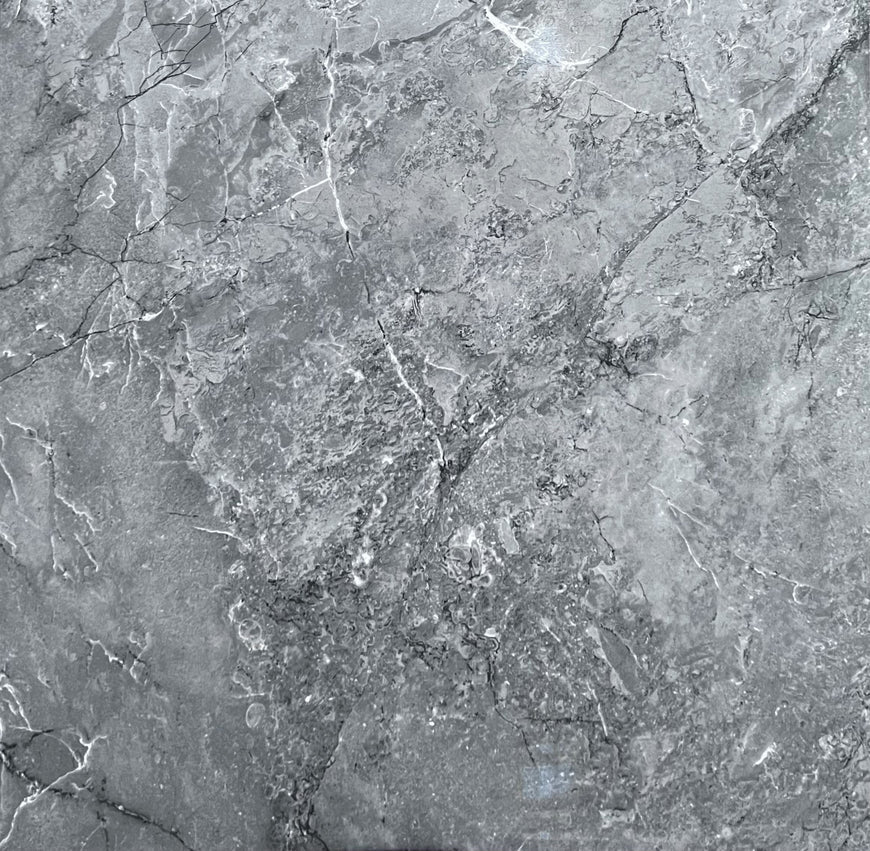 AmazingTiles Infinity Grey Gloss Porcelain Floor Tile — 600x600mm