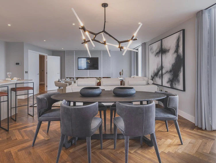 Royal Hybrid Flooring Collection — IK102 Royal Natural Herringbone, Elegant Oak Finish with Designer Pattern