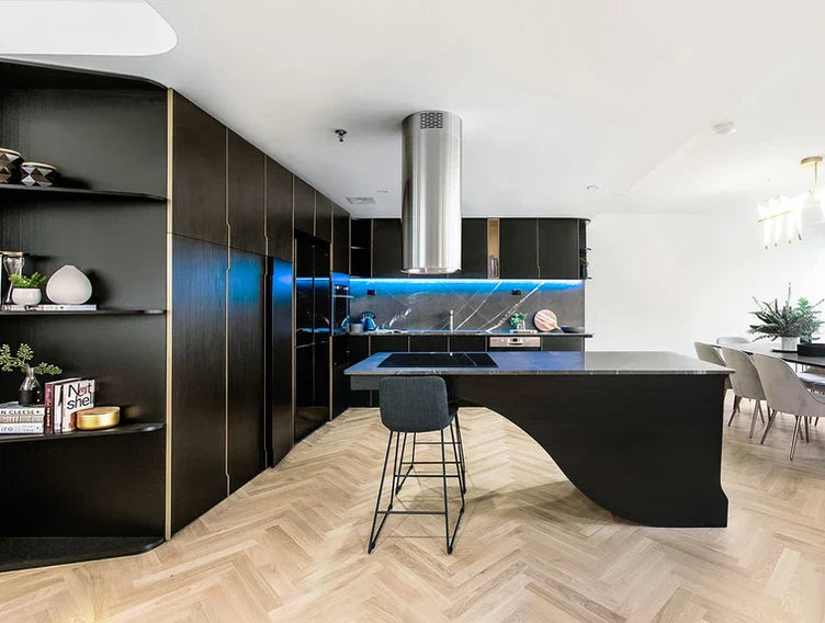 Royal Hybrid Flooring Collection — IK106 Royal Light Oak Herringbone, Elegant Natural Oak Pattern