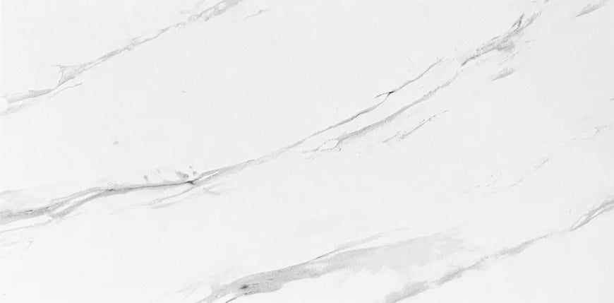 AmazingTiles Marble Carrara Smooth Matt Porcelain Tile — 300x600mm (Floor & Wall)