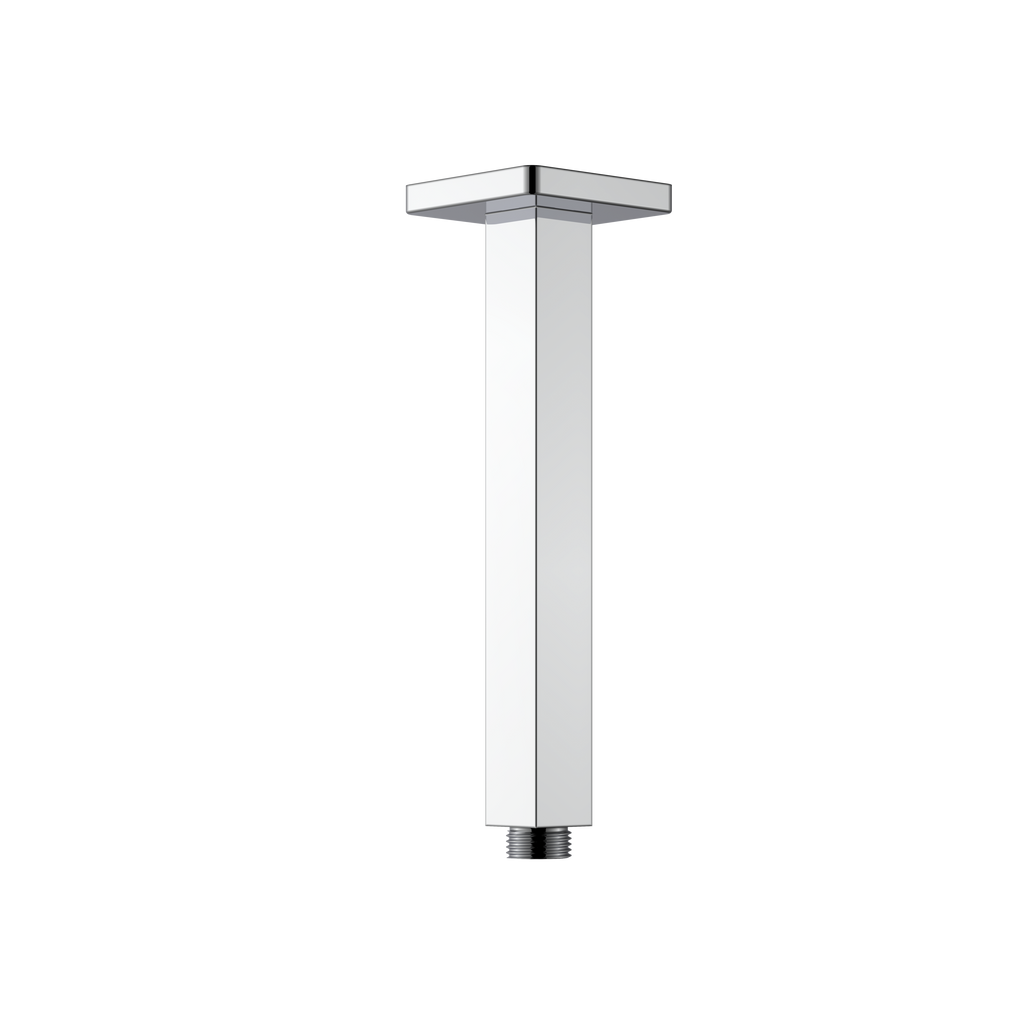 BISTONE SA03 Ceiling Shower Arm — Square Design, Available in 200mm / 300mm / 400mm — Chrome, Brushed Nickel, Gunmetal Grey, Matte Black & Brushed Gold