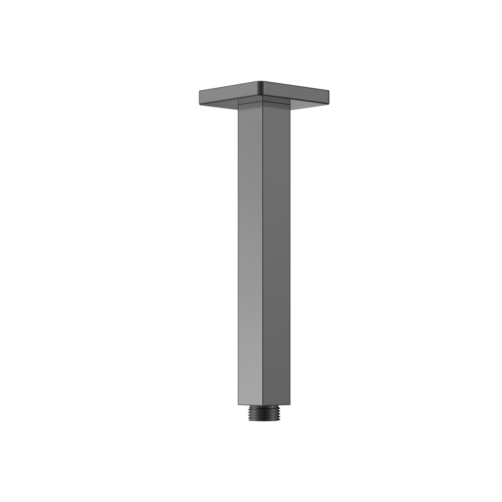 BISTONE SA03 Ceiling Shower Arm — Square Design, Available in 200mm / 300mm / 400mm — Chrome, Brushed Nickel, Gunmetal Grey, Matte Black & Brushed Gold