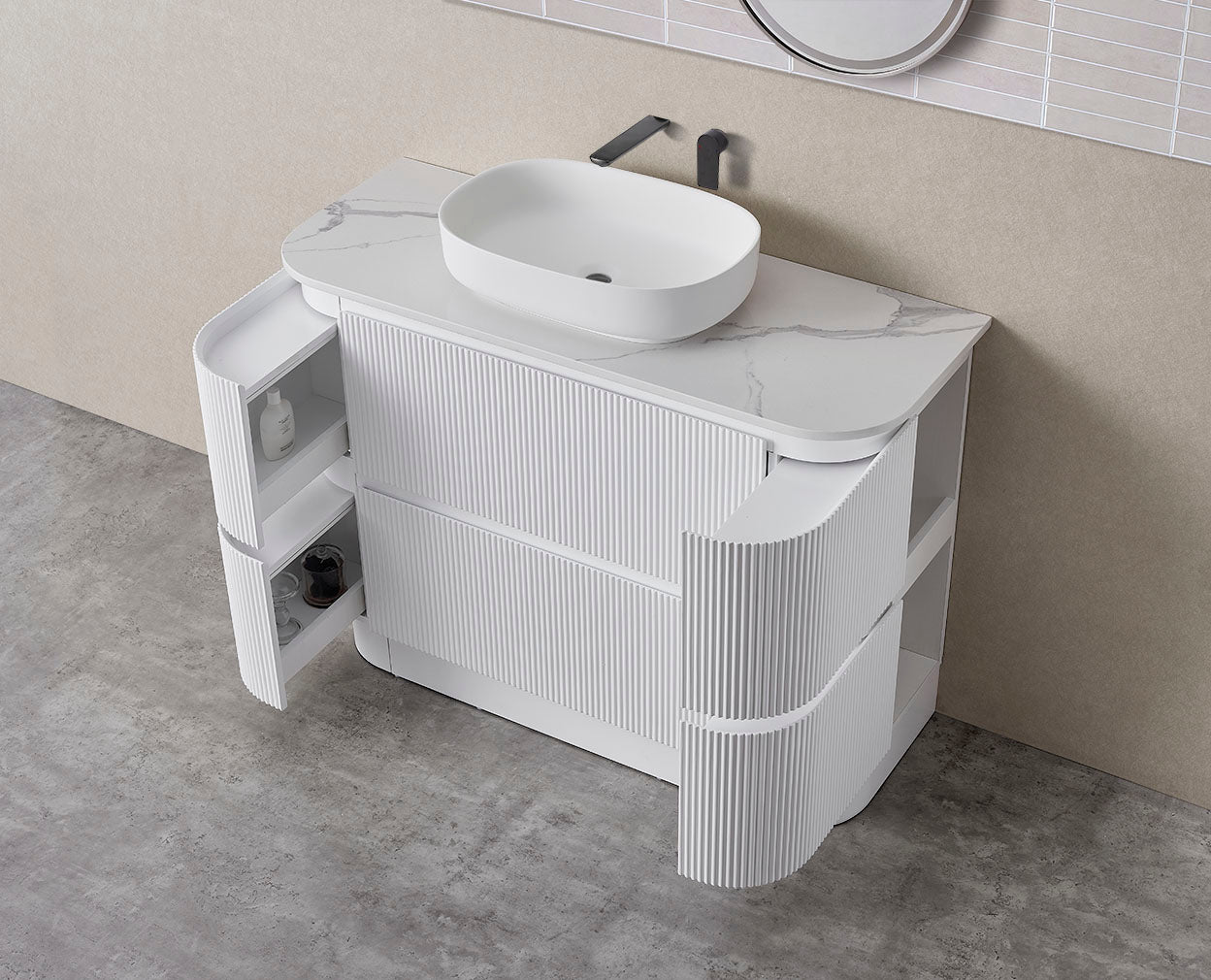 Hudson Vanity (Floor Standing) - Drawers Only - SK68