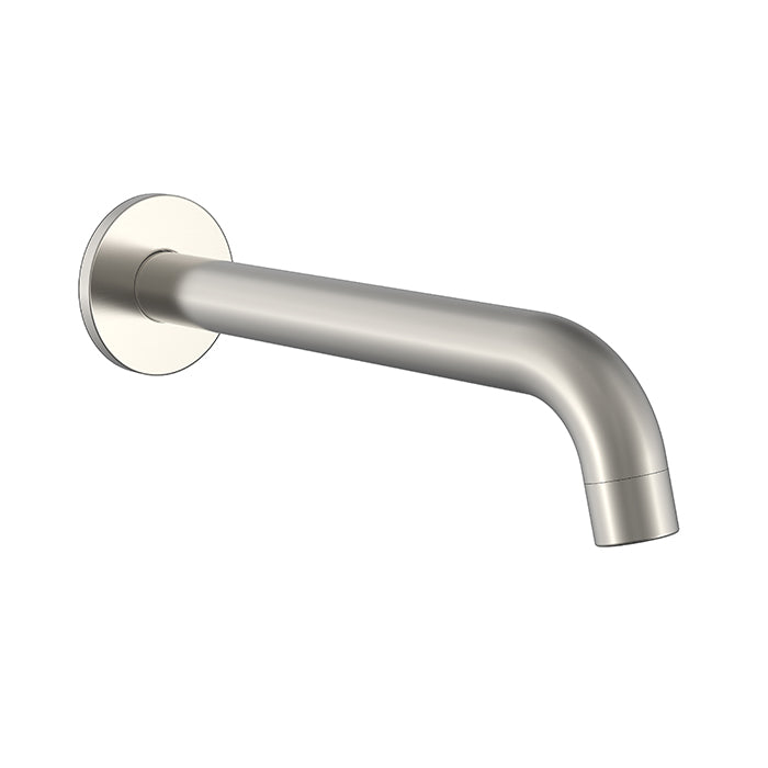 BISTONE SP04 Wall Shower Arm — Round Curved Design, 400mm Projection — Available in Chrome, Brushed Nickel, Gunmetal Grey, Matte Black & Brushed Gold