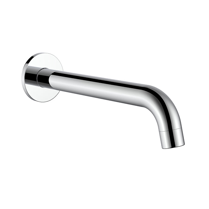 BISTONE SP04 Wall Shower Arm — Round Curved Design, 400mm Projection — Available in Chrome, Brushed Nickel, Gunmetal Grey, Matte Black & Brushed Gold