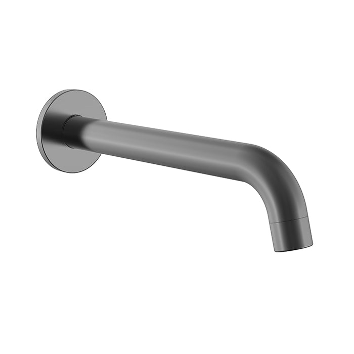 BISTONE SP04 Wall Shower Arm — Round Curved Design, 400mm Projection — Available in Chrome, Brushed Nickel, Gunmetal Grey, Matte Black & Brushed Gold