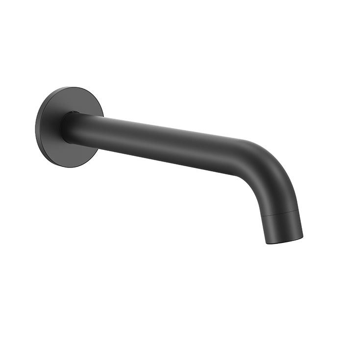 BISTONE SP04 Wall Shower Arm — Round Curved Design, 400mm Projection — Available in Chrome, Brushed Nickel, Gunmetal Grey, Matte Black & Brushed Gold