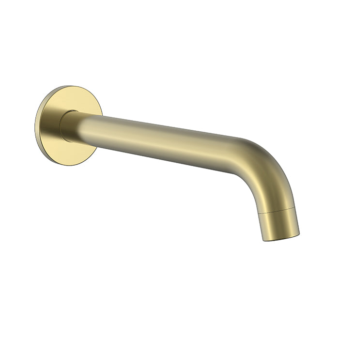 BISTONE SP04 Wall Shower Arm — Round Curved Design, 400mm Projection — Available in Chrome, Brushed Nickel, Gunmetal Grey, Matte Black & Brushed Gold