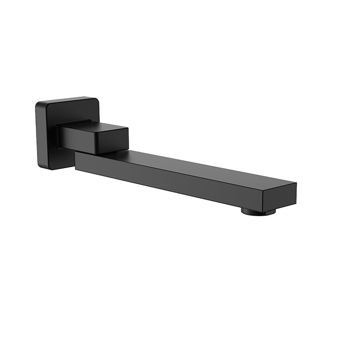 BISTONE SP05 Bath Spout — Wall Mounted, Square Modern Design, 200mm Projection — Available in Chrome, Brushed Nickel, Gunmetal Grey, Matte Black & Brushed Gold