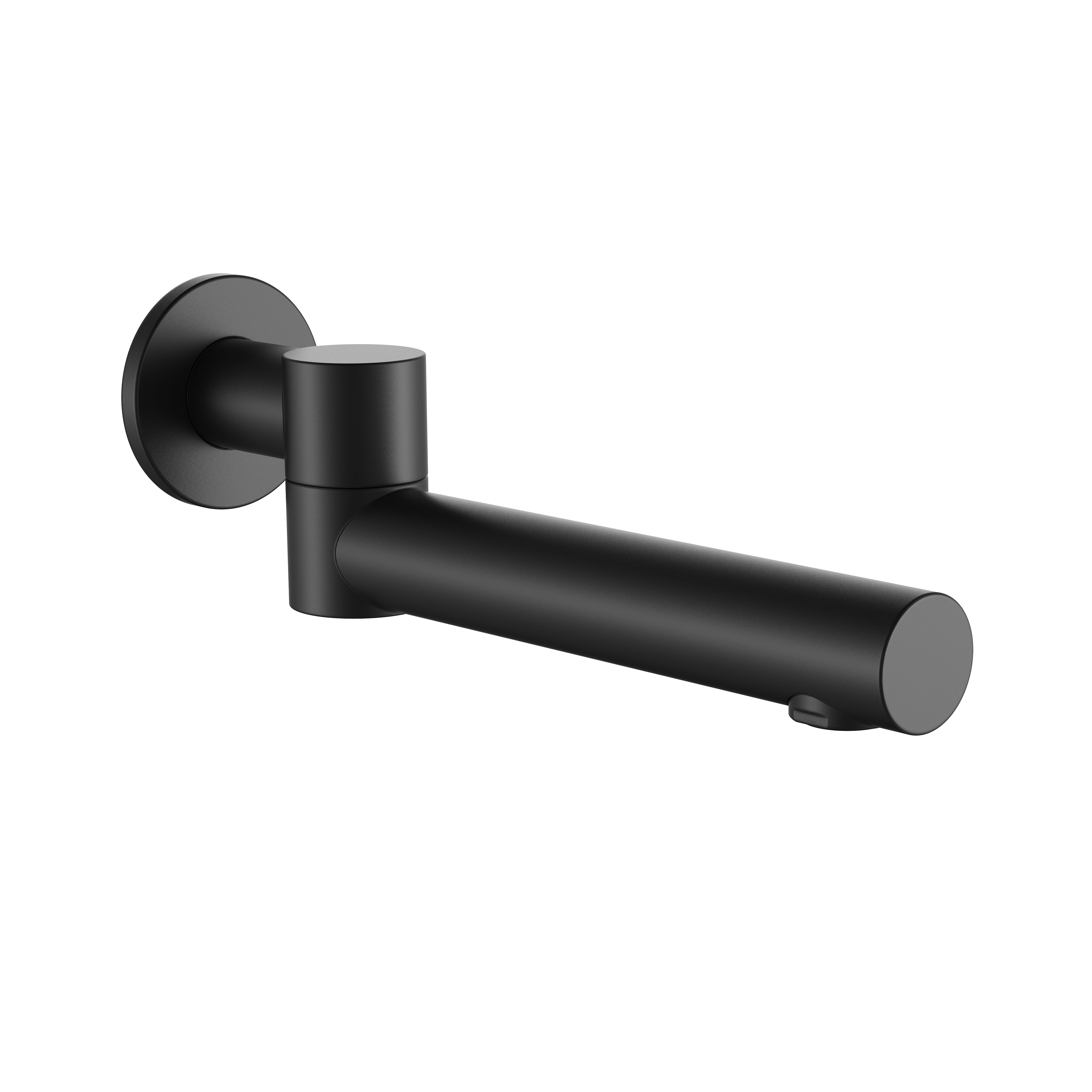 BISTONE SP07 Bath Spout — Wall Mounted, Round Contemporary Design, 200mm Projection — Available in Chrome, Brushed Nickel, Gunmetal Grey, Matte Black & Brushed Gold