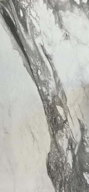 AmazingTiles Dark Calacatta Grey Gloss Porcelain Floor Tile — 600x1200mm