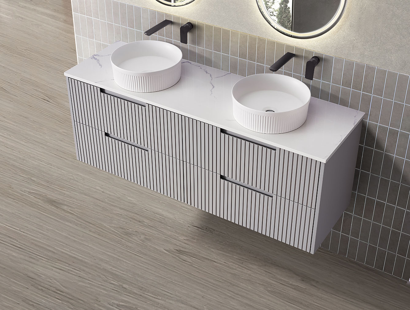 Elena Vanity (Wall Hung) Drawers Only -WH86