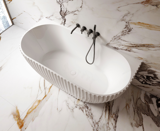 Lamont Fluted Bathtub (SY-996)