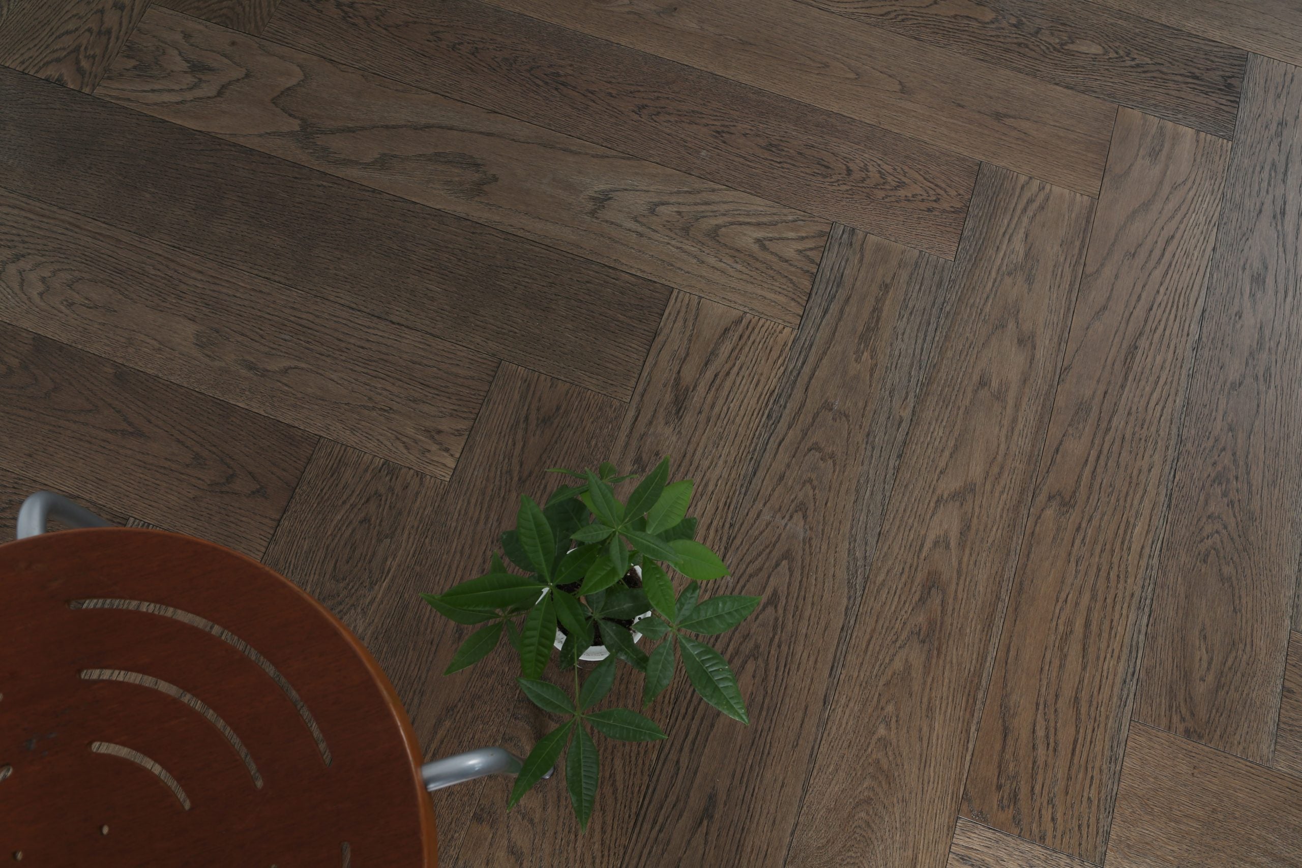 Mink – European Oak Parquetry Herringbone