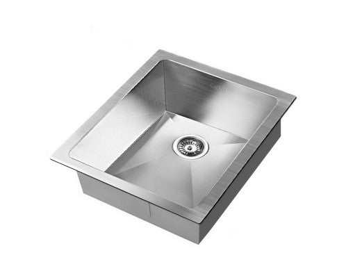 Stainless Steel Kitchen Sink 390X450MM Under/Topmount Sinks Laundry Bowl Silver