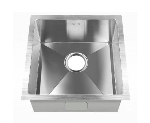 Stainless Steel Kitchen Sink 510X450MM Under/Topmount Sinks Laundry Bowl Silver