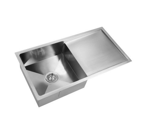 Stainless Steel Kitchen Sink 750X450MM Under/Topmount Sinks Laundry Bowl Silver