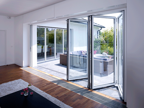 Alumium Bifold Doors with Double Glazed