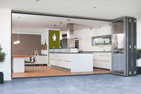 Alumium Bifold Doors with Double Glazed