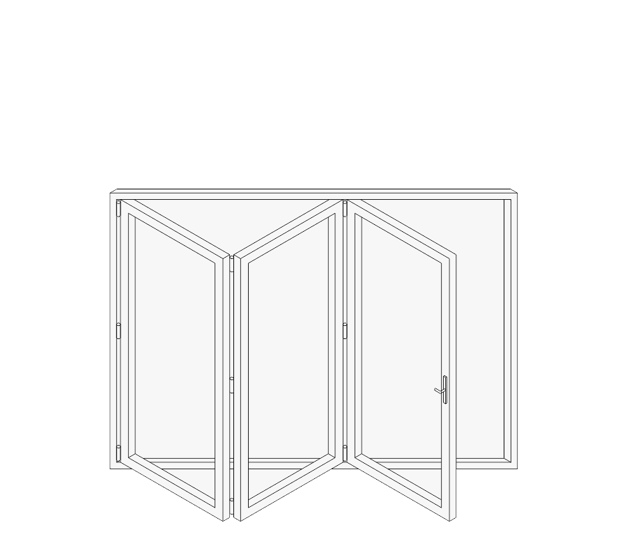 Alumium Bifold Doors with Double Glazed
